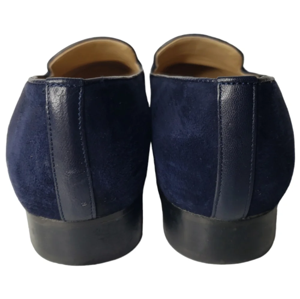 Suede Leather Slip-on Loafer 6 Preppy Minimalist Classic Business Flat Talbots